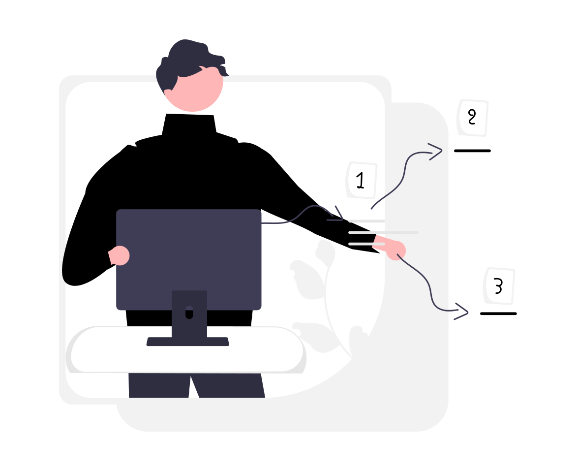 Profissional em criação de sites em ação